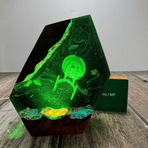 Galaxy Spaceship Resin Lamp – Sci Fi Collector Gift 2025 2