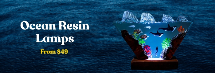 Ocean Resin Lamps