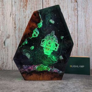 Spaceship Resin Lamp – Unique Sci Fi Gift 1
