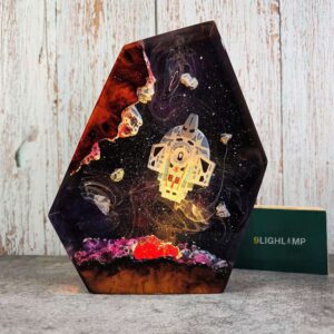 Spaceship Resin Lamp – Unique Sci-Fi Gift 2025